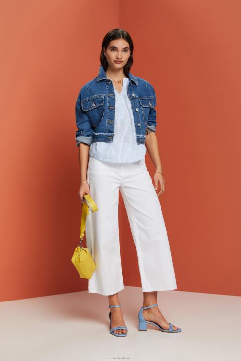 Blouses Light Blue Women Esprit Textured short-sleeve blouse V48Z118