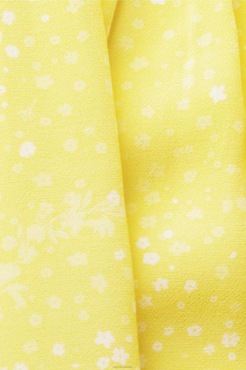 Blouses Light Yellow Women Esprit Short sleeve blouse with tie belt V48Z222