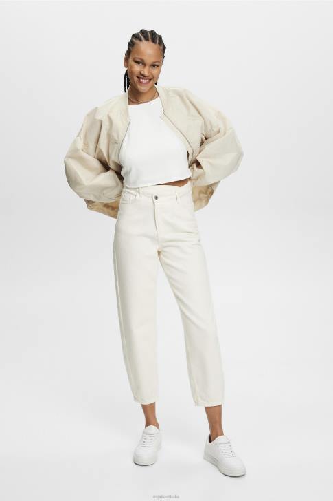 Blouses Off White Women Esprit Cropped sleeveless blouse V48Z308