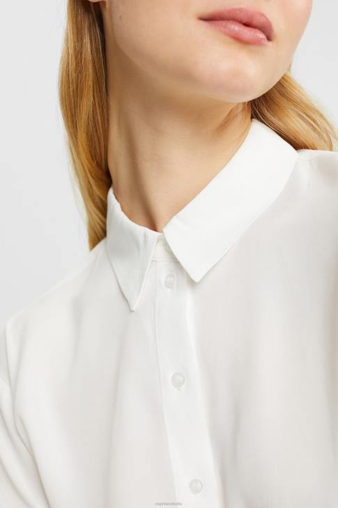 Blouses Off White Women Esprit Shirt blouse, LENZING ECOVERO V48Z425