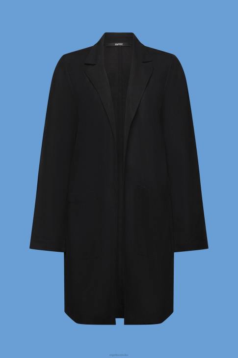 Coats Black Women Esprit Long jersey blazer, LENZING ECOVERO V48Z240