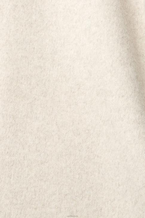 Coats Cream Beige Women Esprit Wool blend coat V48Z561