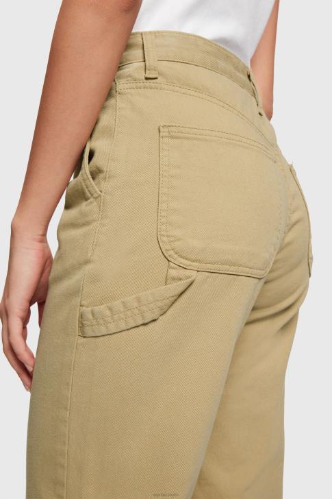 Denim Beige Women ESPRIT x Rest & Recreation Capsule Denim Cargo Pants V48Z476