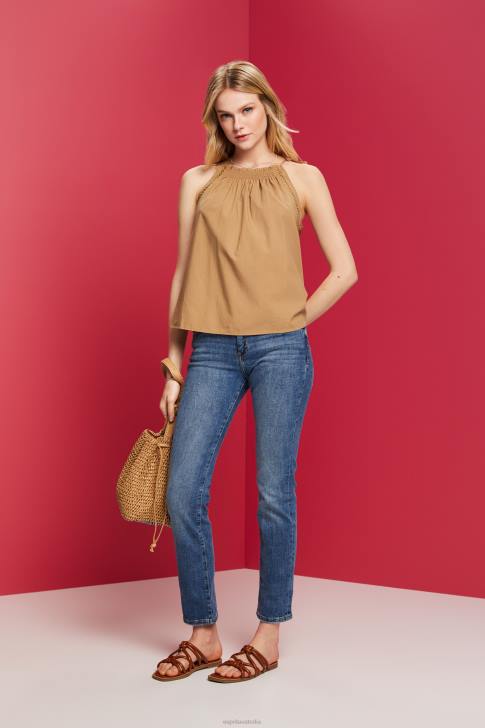 Denim Blue Medium Wash Women Esprit Straight leg jeans V48Z245