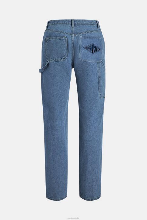 Denim Blue Rinse Women ESPRIT x Rest & Recreation Capsule Denim Cargo Pants V48Z480
