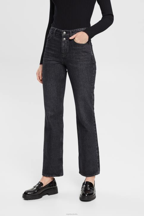 Denim Grey Dark Wash Women Esprit Western boot cut jeans V48Z450