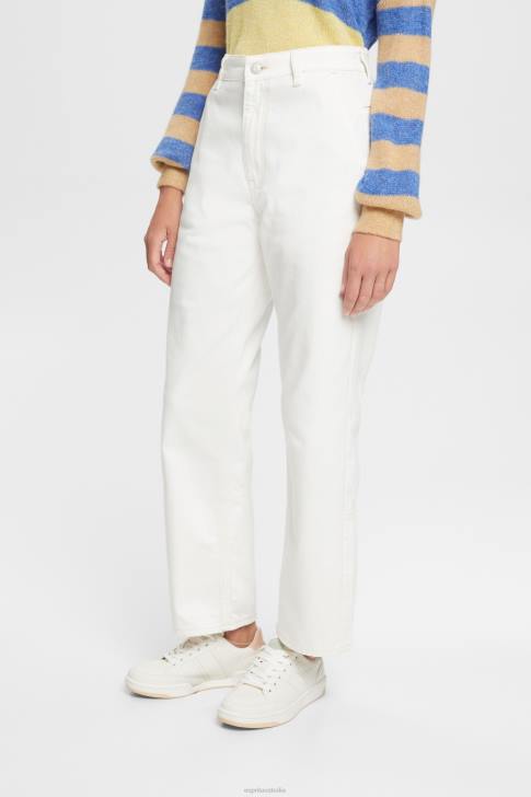 Denim Off White Women Esprit High-rise dad fit jeans V48Z320