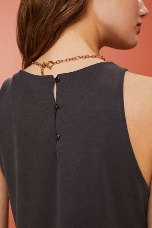 Dresses Anthracite Women Esprit Modal-Blend Tank Midi Dress V48Z52