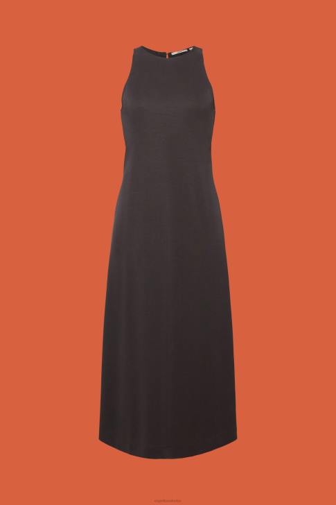 Dresses Anthracite Women Esprit Modal-Blend Tank Midi Dress V48Z52