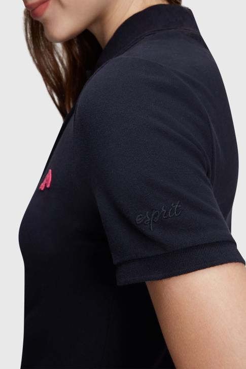 Dresses Black Women Esprit Dolphin Tennis Club Classic Polo Dress V48Z504