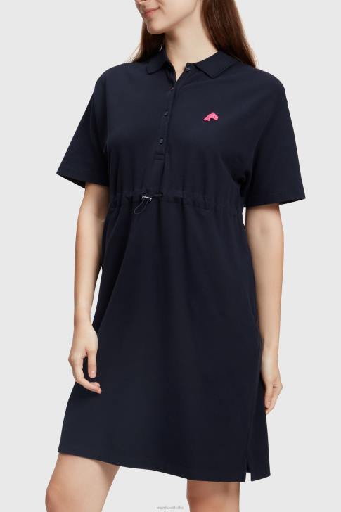 Dresses Black Women Esprit Dolphin Tennis Club Pleated Polo Dress V48Z501