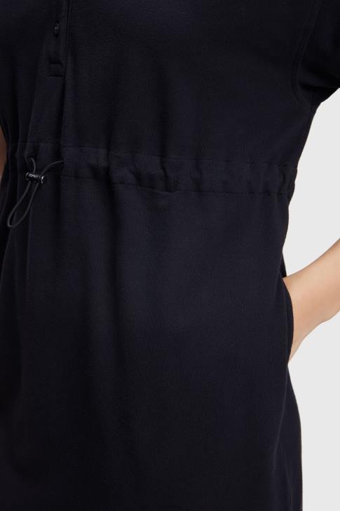 Dresses Black Women Esprit Dolphin Tennis Club Pleated Polo Dress V48Z501