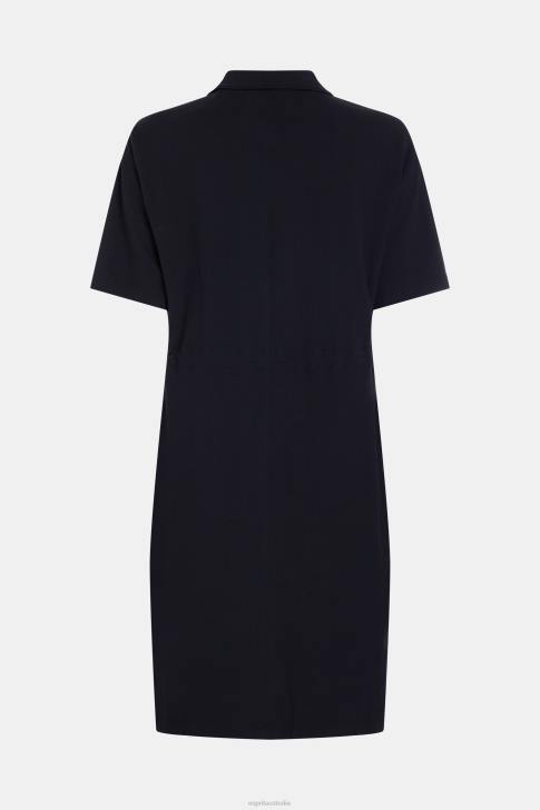 Dresses Black Women Esprit Dolphin Tennis Club Pleated Polo Dress V48Z501