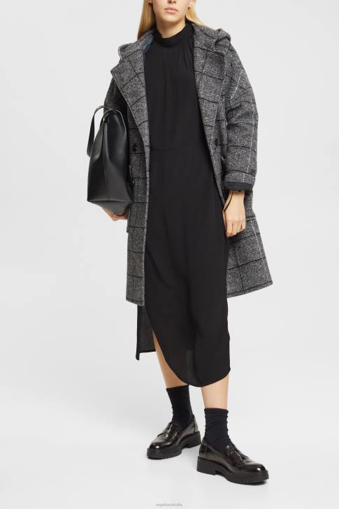 Dresses Black Women Esprit Stand-up collar dress V48Z424