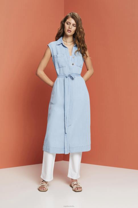 Dresses Blue Light Wash Women Esprit Dresses woven V48Z181