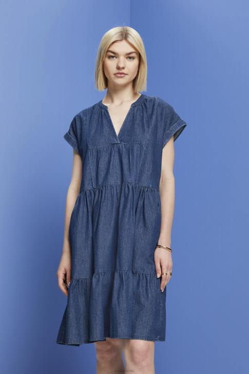 Dresses Blue Medium Wash Women Esprit Dresses light woven Loose fit V48Z183
