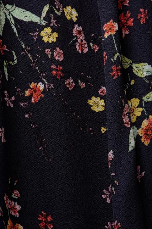 Dresses Dark Blue Women Esprit Printed midi dress with a tie belt V48Z189