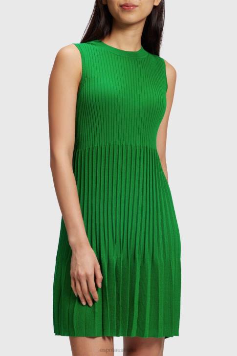 Dresses Green Women Esprit Pleated fit and flare dress V48Z386