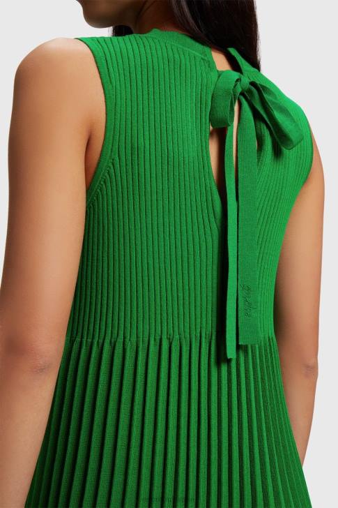 Dresses Green Women Esprit Pleated fit and flare dress V48Z386