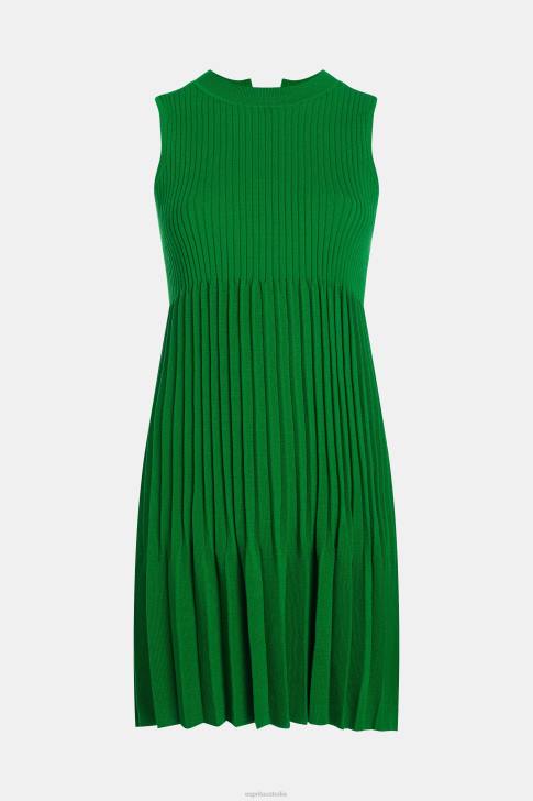 Dresses Green Women Esprit Pleated fit and flare dress V48Z386