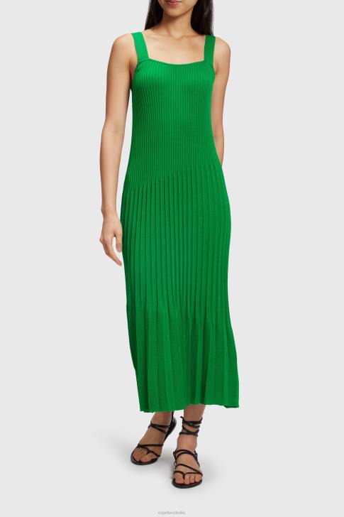 Dresses Green Women Esprit Pleated strap dress V48Z387
