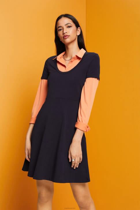Dresses Navy Women Esprit Jersey mini dress V48Z61