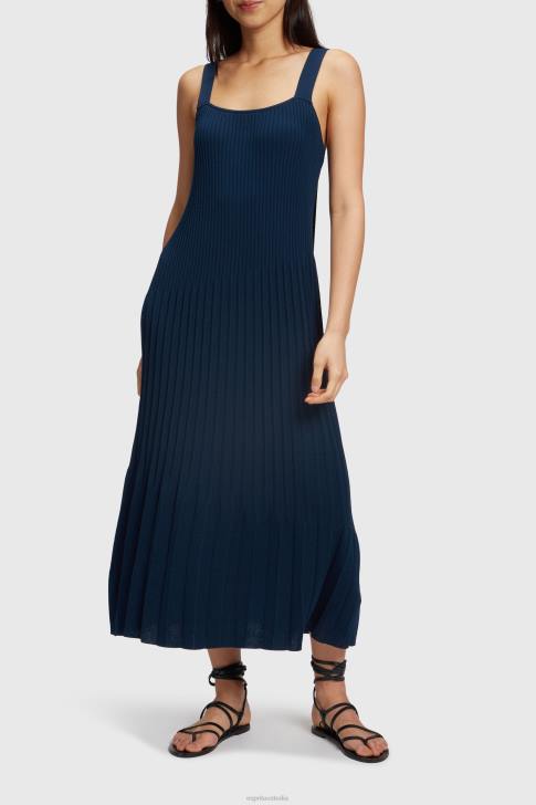 Dresses Navy Women Esprit Pleated strap dress V48Z388