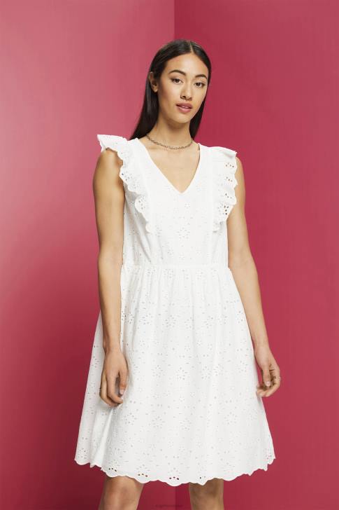 Dresses Off White Women Esprit Cotton lace dress V48Z191