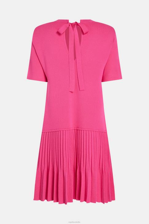 Dresses Pink Fuchsia Women Esprit Pleated peplum dress V48Z380