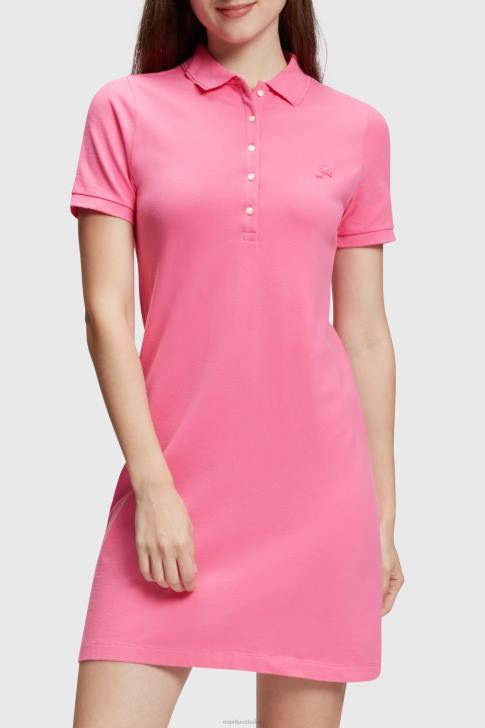 Dresses Pink Women Esprit Dolphin Tennis Club Classic Polo Dress V48Z508