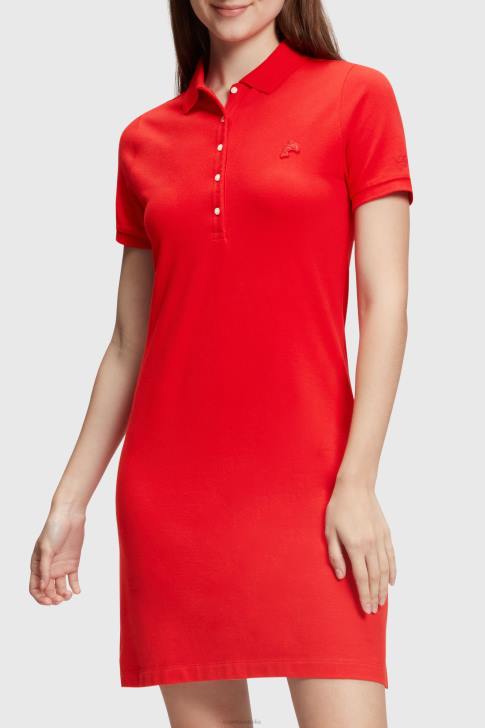 Dresses Red Women Esprit Dolphin Tennis Club Classic Polo Dress V48Z507