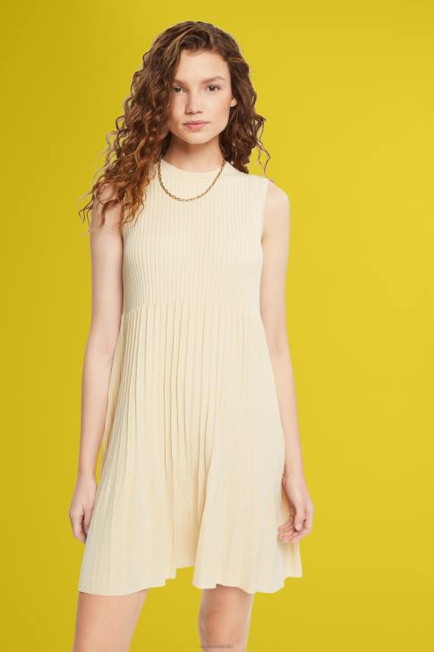 Dresses Sand Women Esprit Pleated fit and flare dress V48Z383