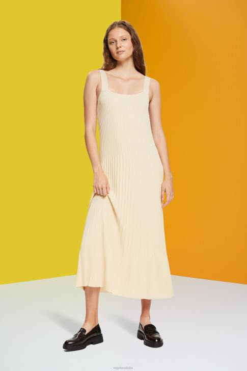 Dresses Sand Women Esprit Pleated strap dress V48Z492