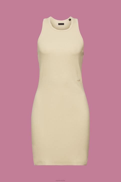 Dresses Sand Women Esprit Ribbed jersey dress V48Z286