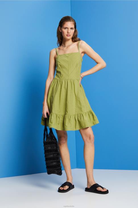 Dresses White Women Esprit Cotton mini dress V48Z42