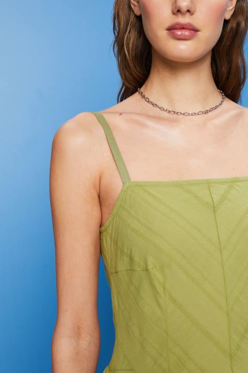 Dresses White Women Esprit Cotton mini dress V48Z42