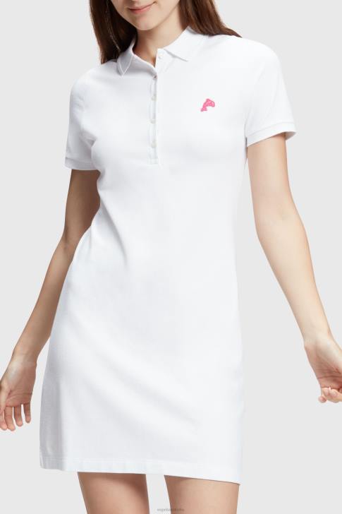 Dresses White Women Esprit Dolphin Tennis Club Classic Polo Dress V48Z505