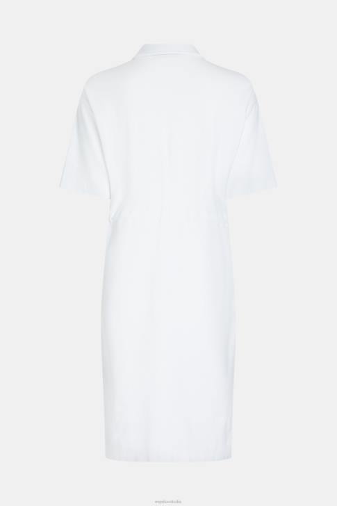 Dresses White Women Esprit Dolphin Tennis Club Pleated Polo Dress V48Z502