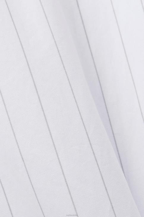 Dresses White Women Esprit Pinstriped shirt dress, 100% cotton V48Z277