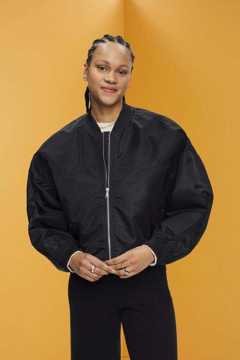 Jackets Black Women Esprit Oversized bomber jacket V48Z213