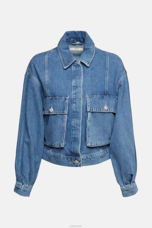 Jackets Blue Medium Wash Women Esprit Denim jacket V48Z549