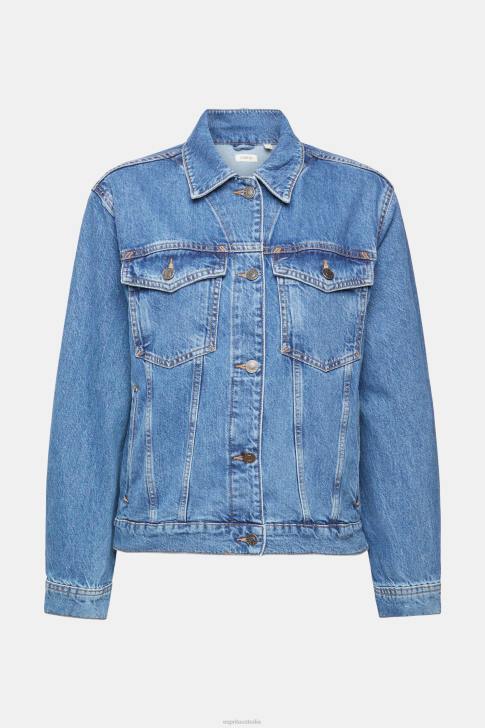 Jackets Blue Medium Wash Women Esprit Denim jacket V48Z553