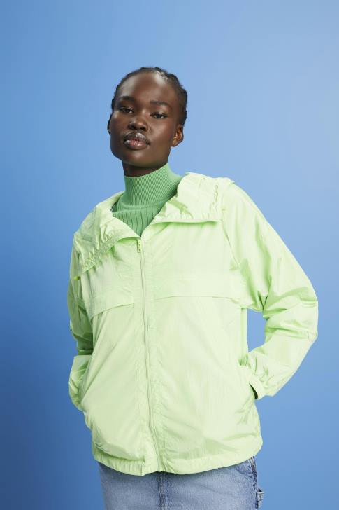 Jackets Citrus Green Women Esprit Lightweight jacket with a hood V48Z276