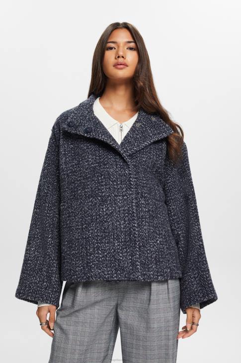Jackets Navy Women Esprit Structured Woven Jacket V48Z20