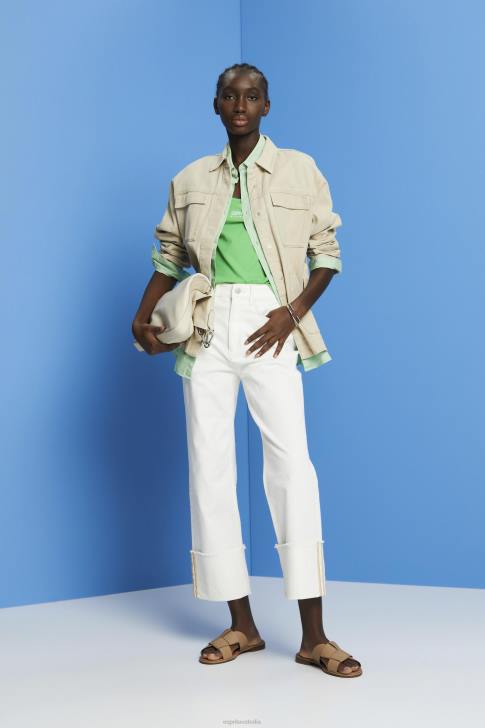 Jackets Sand Women Esprit Belted twill jacket V48Z292