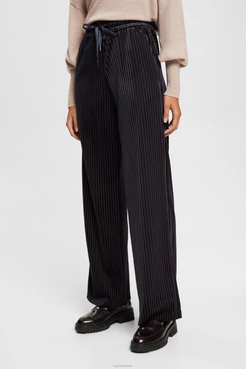 Joggers Black Women Esprit Wide fit striped joggers V48Z422