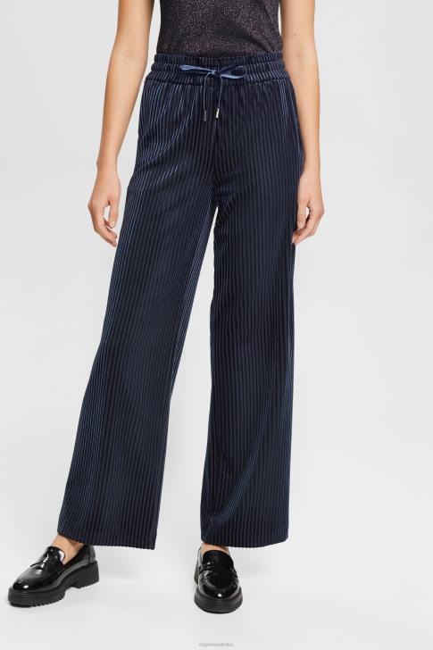 Joggers Navy Women Esprit Wide fit striped joggers V48Z423