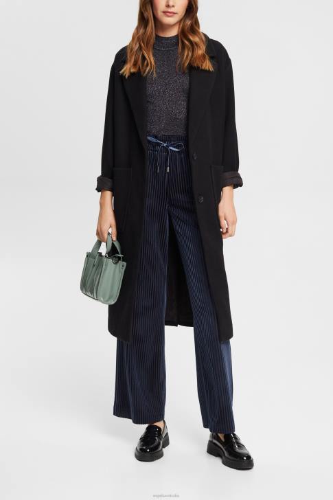 Joggers Navy Women Esprit Wide fit striped joggers V48Z423