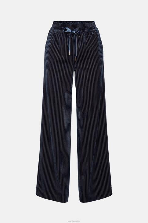 Joggers Navy Women Esprit Wide fit striped joggers V48Z423
