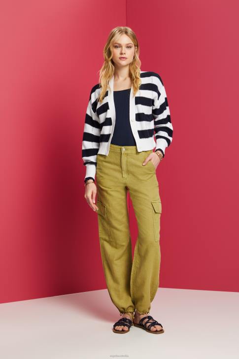 Long Sleeve Navy Women Esprit Ribbed long sleeve top V48Z90